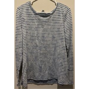 Lucky Lotus Women’s Casual Striped Long Sleeve Shirt Size‎ Large